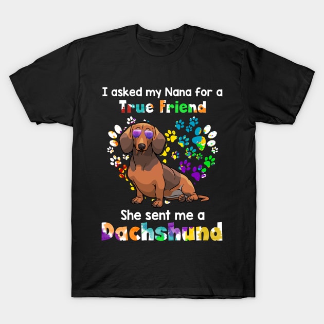 I Asked My Nana For A true Friend She Sent Me A Da T-Shirt by Elsie